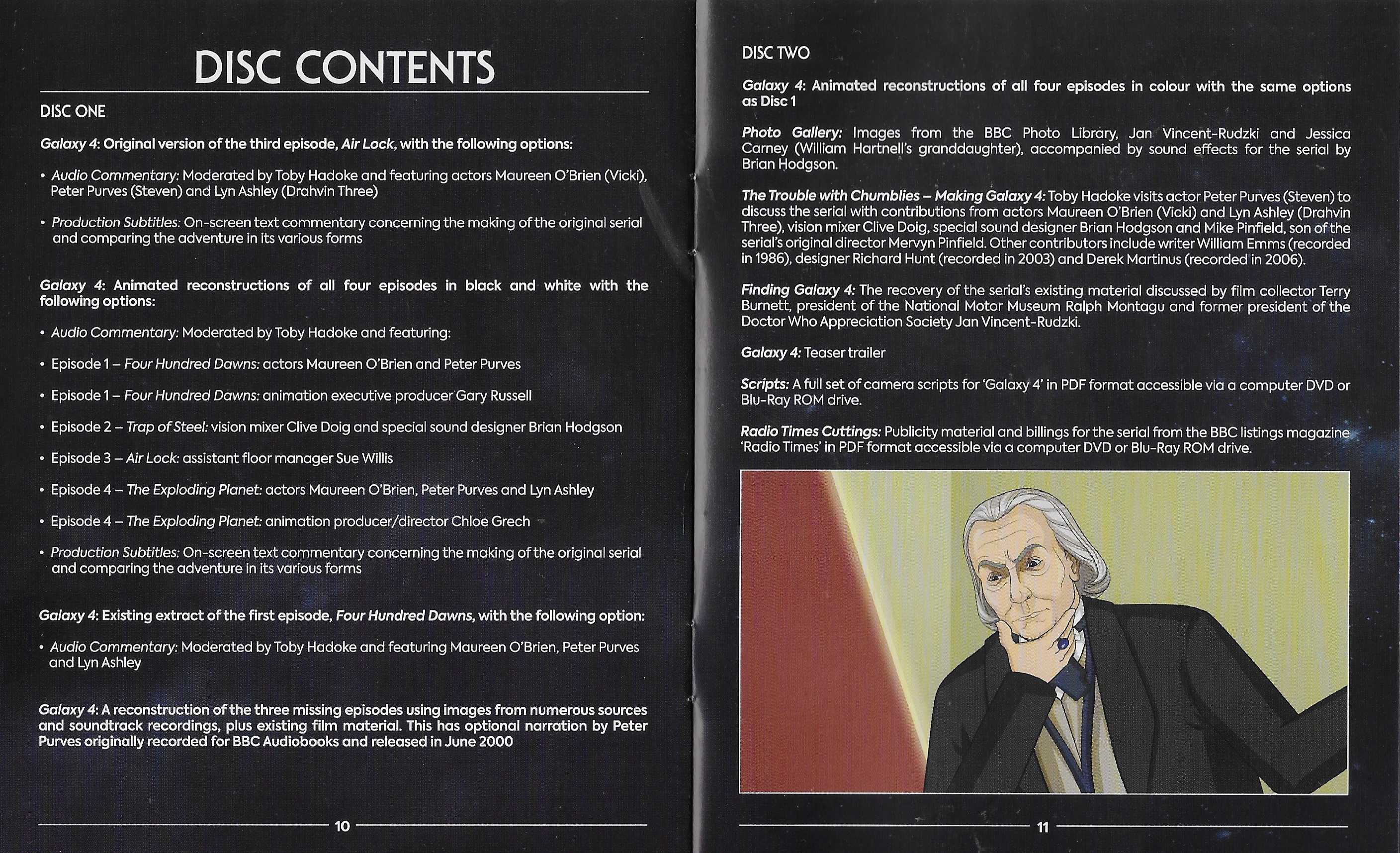 Inserts from BBCDVD 4463